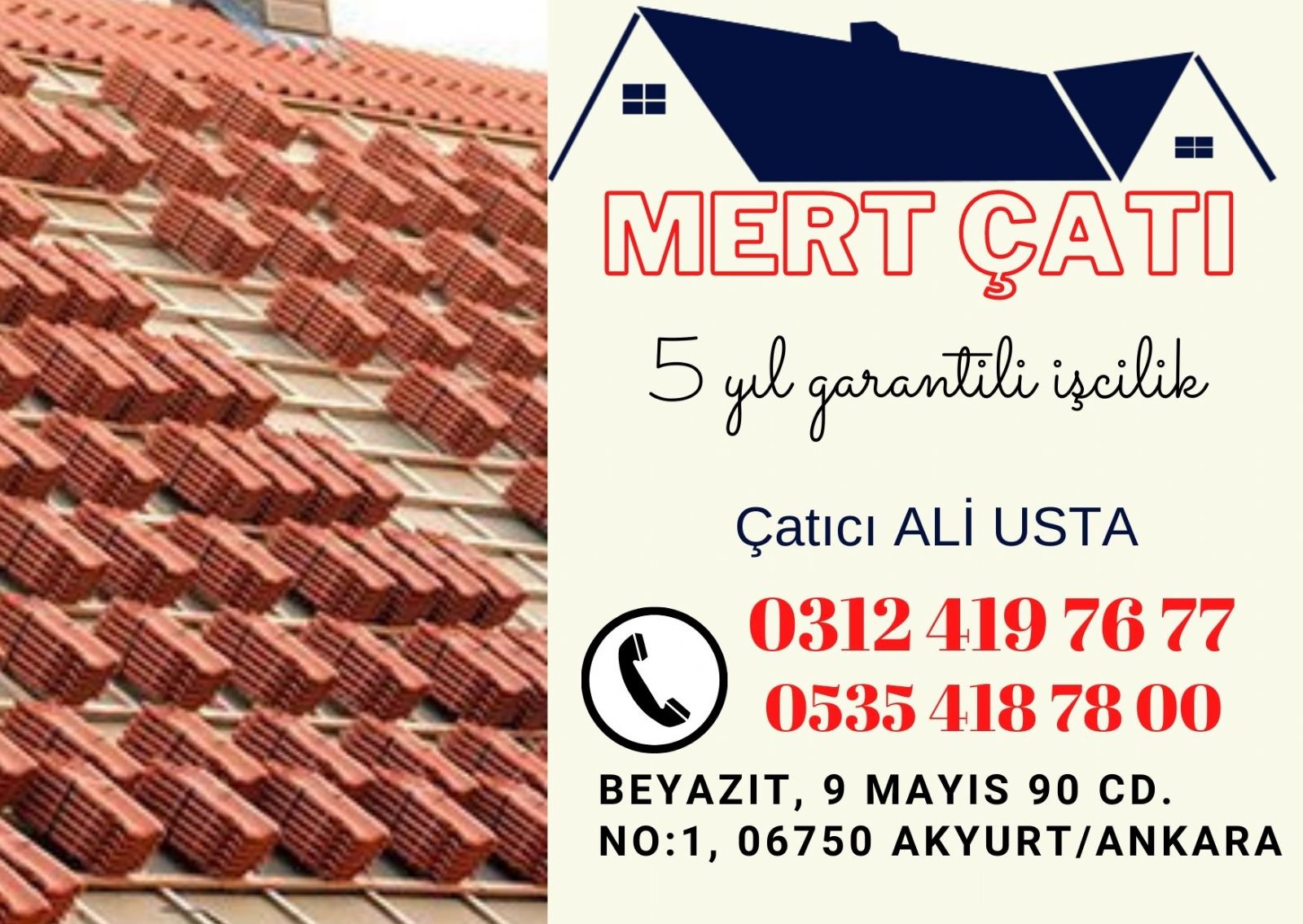 akyurt çatı ustası